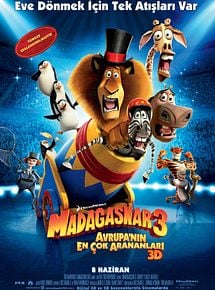 Madagaskar 3: Avrupa'nın En Çok Arananları