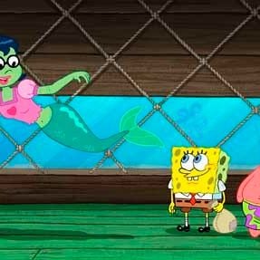 Fotoğraf Sünger Bob Kare Pantolon