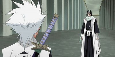 Shinzuru mono no tame ni! Hitsugaya VS Byakuya! posteri