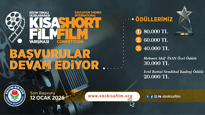 Eğitim-Bir-Sen’in 9. Uluslararası Eğitim Temalı Kısa Film Yarışması Başvuruları Devam Ediyor haber görseli