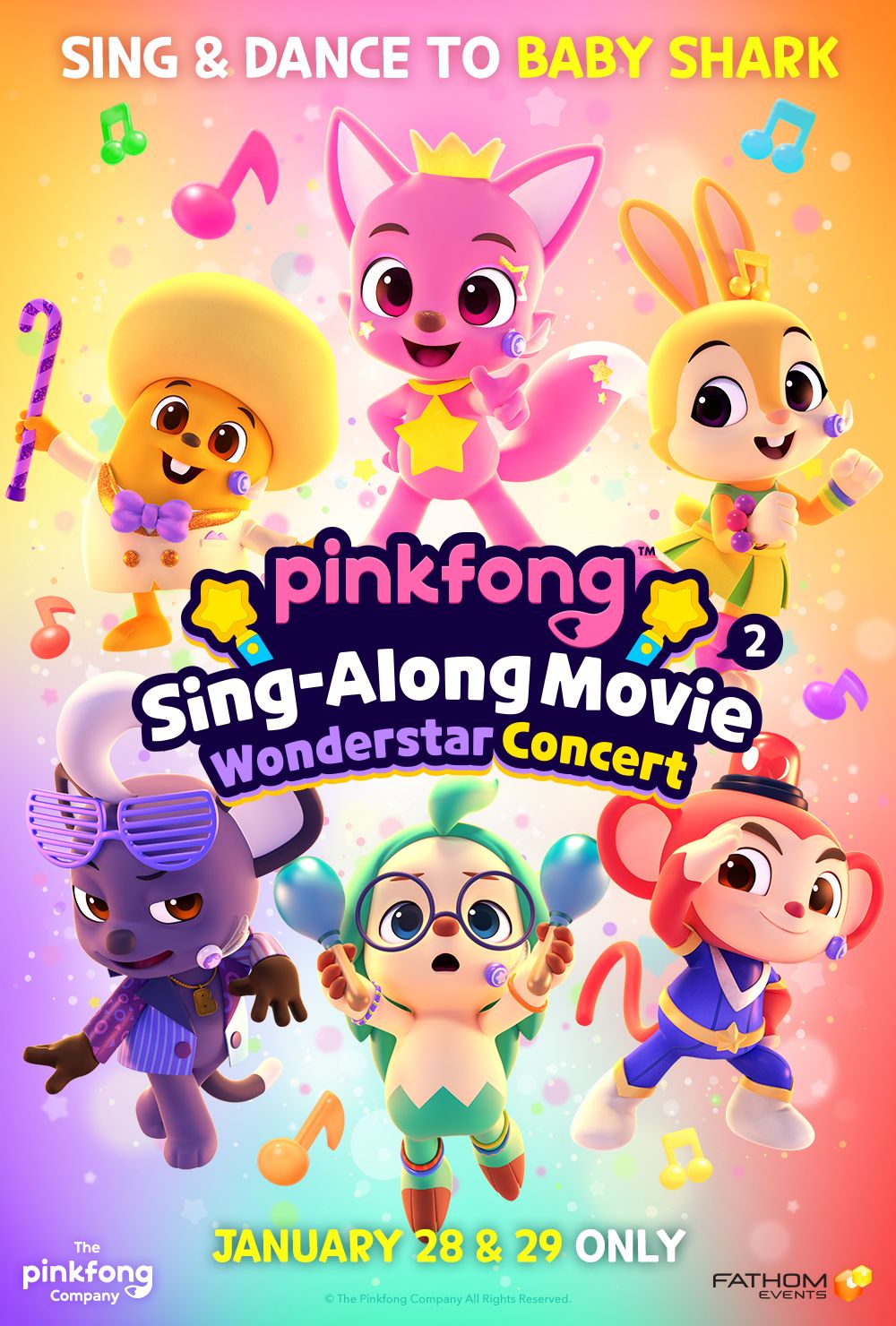 Pinkfong Sing-Along Movie 2: Wonderstar Concert afiş - Afiş 2 ...