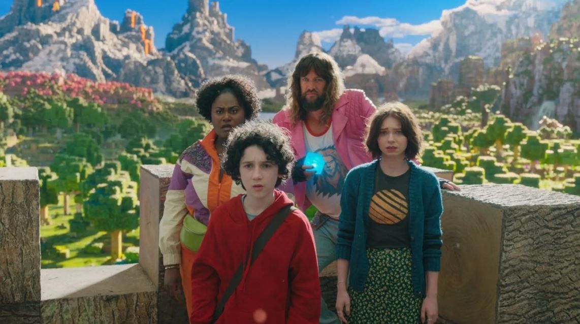 Bir Minecraft Filmi : Fotoğraf Jason Momoa, Danielle Brooks, Sebastian Eugene Hansen, Emma Myers