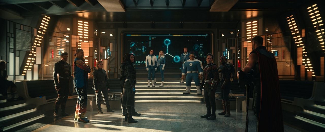 Avengers: Doomsday : Fotoğraf Anthony Mackie, Ebon Moss-Bachrach, David Harbour, Chris Hemsworth, Pedro Pascal, Paul Rudd, Wyatt Russell, Vanessa Kirby, Hannah John-Kamen, Florence Pugh, Joseph Quinn