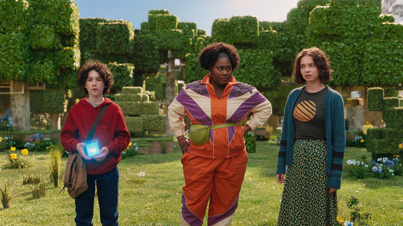 Bir Minecraft Filmi : Fotoğraf Emma Myers, Sebastian Eugene Hansen, Danielle Brooks