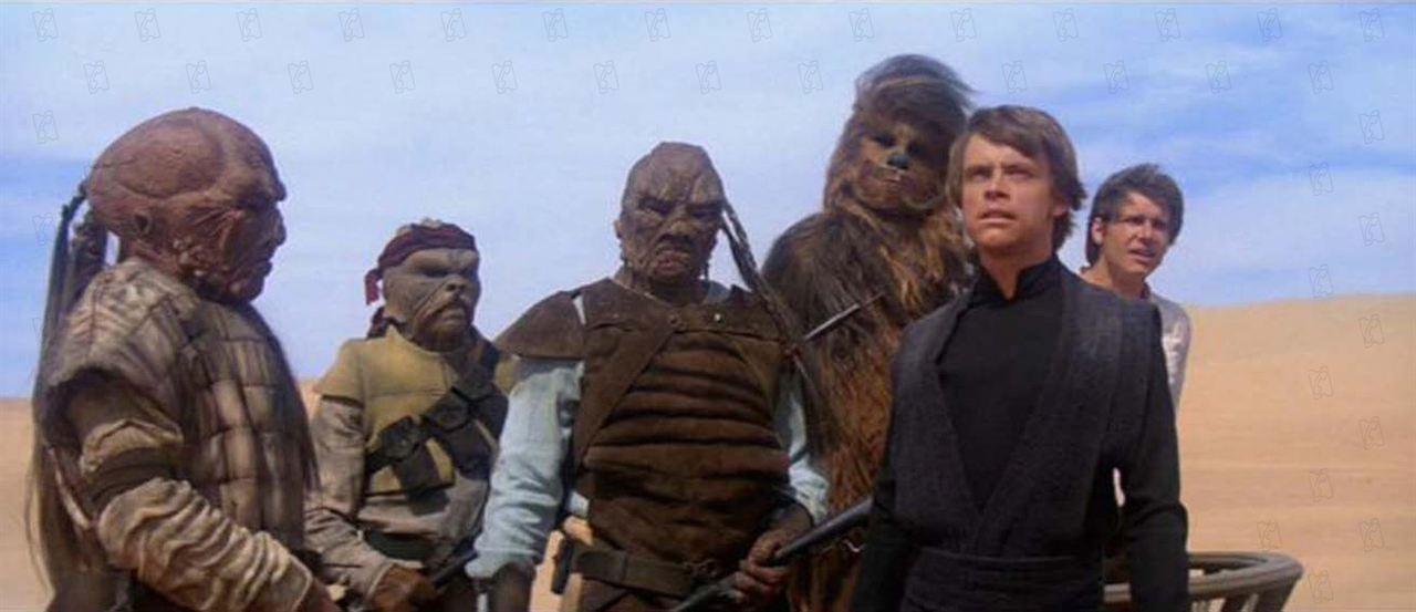 Yıldız Savaşları: Jedi’nin Dönüşü : Fotoğraf Mark Hamill, Harrison Ford, Richard Marquand, Peter Mayhew