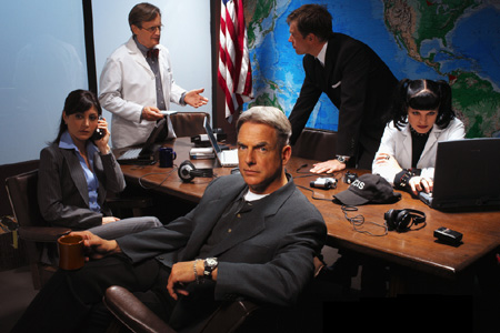 Fotoğraf Pauley Perrette, Michael Weatherly, Sasha Alexander, Mark Harmon