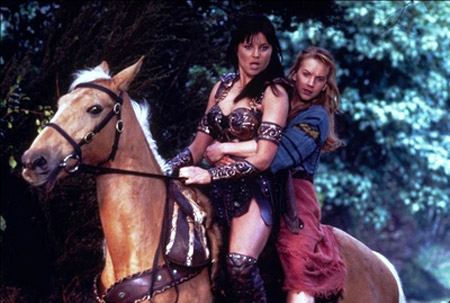 Fotoğraf Renée O'Connor, Lucy Lawless