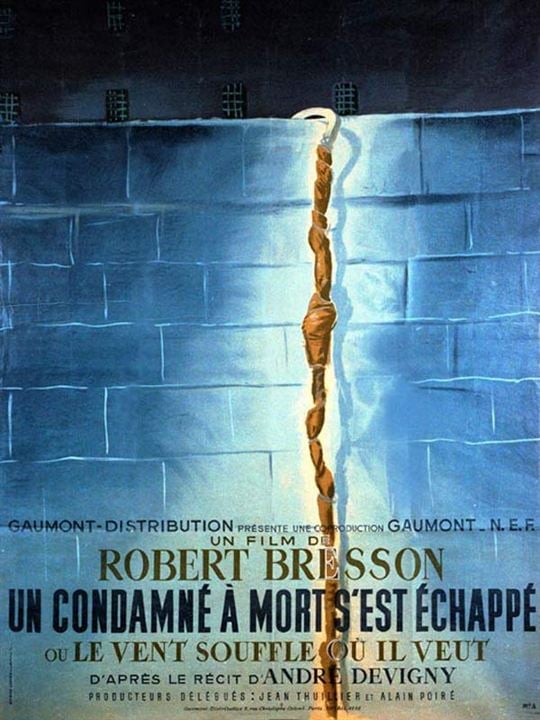 A Man Escaped : Afiş Robert Bresson