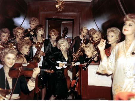 Bazıları Sıcak Sever : Fotoğraf Marilyn Monroe, Jack Lemmon, Billy Wilder, Tony Curtis