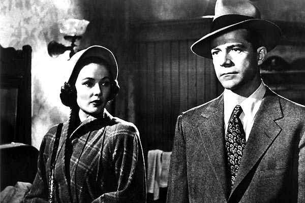 Where the Sidewalk Ends : Fotoğraf Dana Andrews, Otto Preminger, Gene Tierney