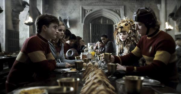 Harry Potter ve Melez Prens : Fotoğraf Evanna Lynch, Daniel Radcliffe, Emma Watson, Rupert Grint