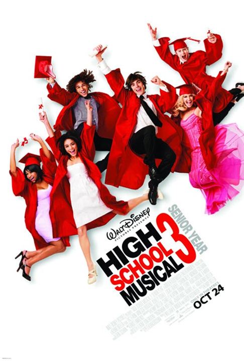 High School Musical 3: Senior Year : Afiş Monique Coleman, Lucas Grabeel, Kenny Ortega, Corbin Bleu