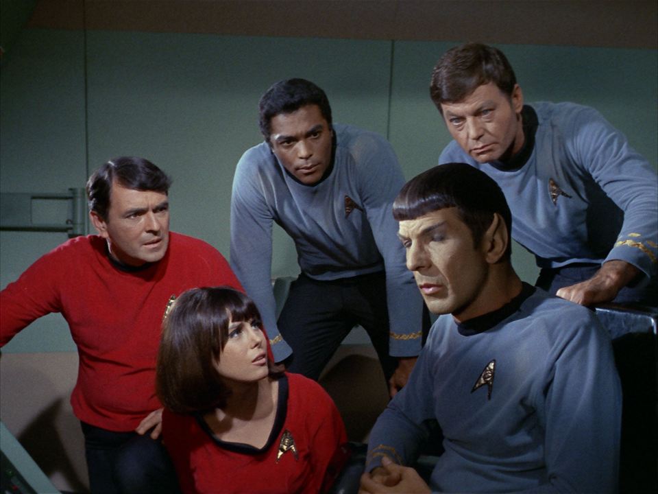 Fotoğraf Leonard Nimoy, DeForest Kelley, James Doohan