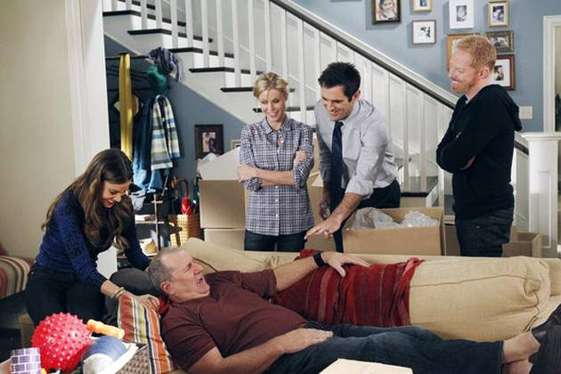 Modern Family : Fotoğraf Ty Burrell, Ed O'Neill, Jesse Tyler Ferguson, Eric Stonestreet, Julie Bowen, Sofía Vergara