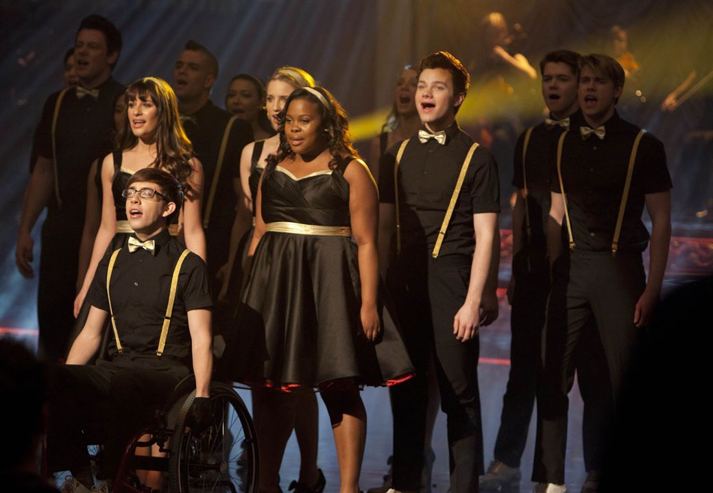 Glee : Fotoğraf Dianna Agron, Naya Rivera, Lea Michele, Cory Monteith, Chris Colfer, Mark Salling, Amber Riley, Kevin McHale, Chord Overstreet, Damian McGinty