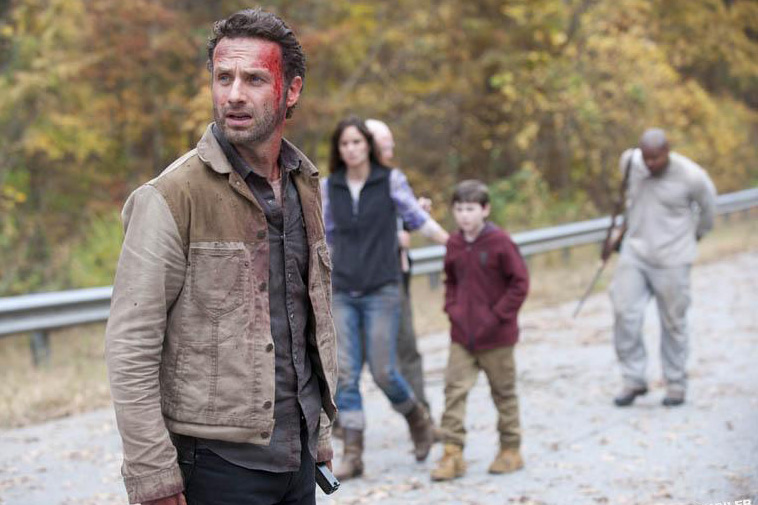 The Walking Dead : Afiş Chandler Riggs, Sarah Wayne Callies, Scott Wilson, Andrew Lincoln, IronE Singleton