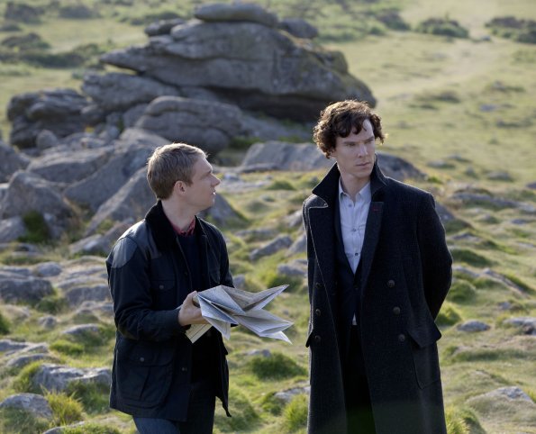 Sherlock : Fotoğraf Benedict Cumberbatch, Martin Freeman