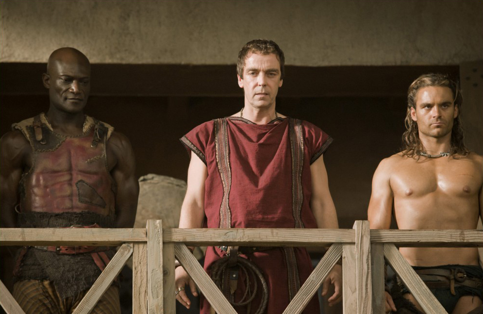 Spartacus: Gods of the Arena : Fotoğraf John Hannah, Dustin Clare, Peter Mensah
