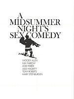 A Midsummer Night’s Sex Comedy : Afiş