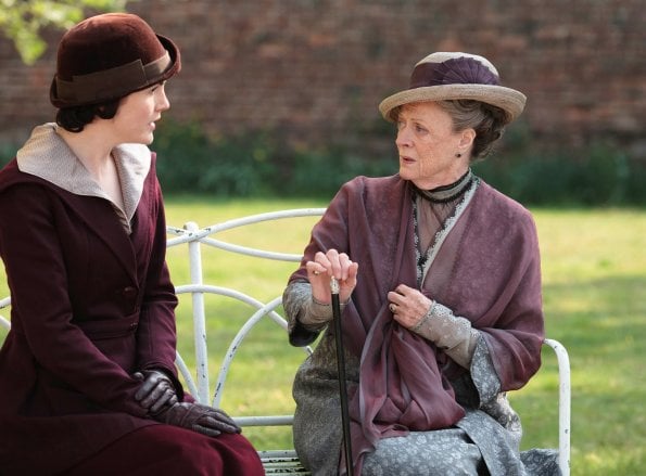 Downton Abbey : Afiş Michelle Dockery, Maggie Smith