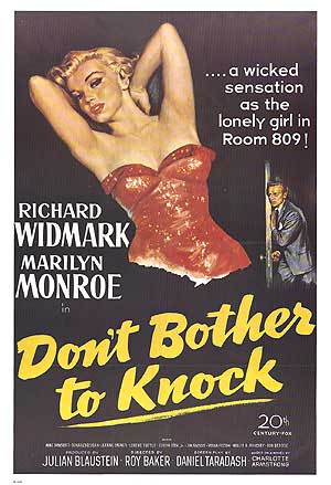 Don't Bother To Knock : Afiş