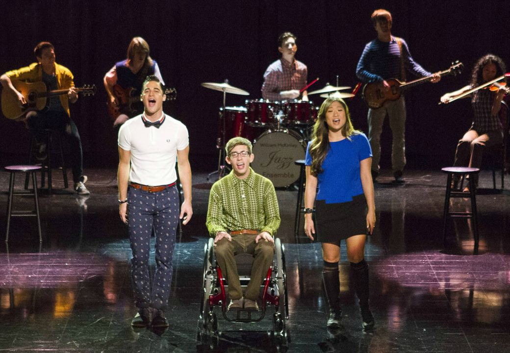 Glee : Fotoğraf Kevin McHale, Darren Criss, Jenna Ushkowitz