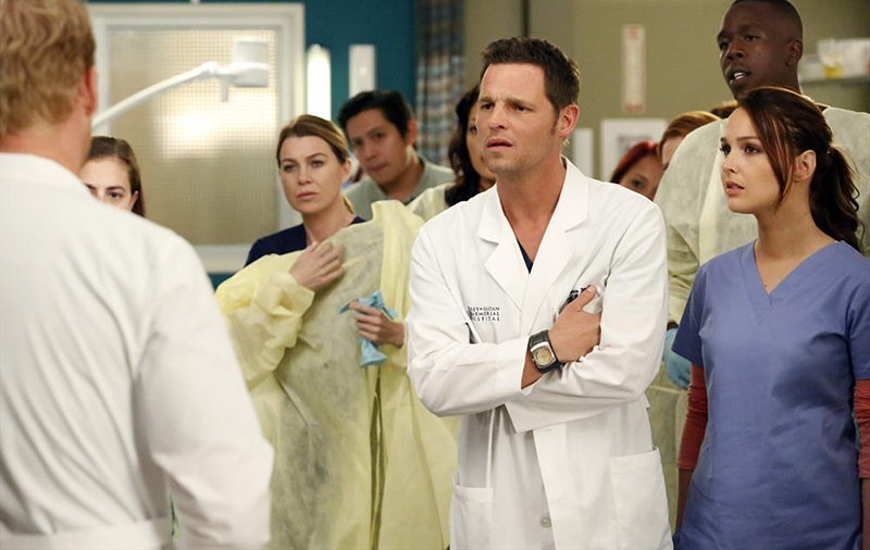 Grey's Anatomy : Fotoğraf Justin Chambers (I), Ellen Pompeo, Camilla Luddington