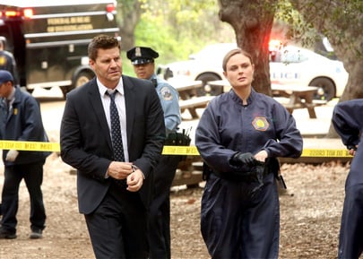 Bones : Fotoğraf David Boreanaz, Emily Deschanel