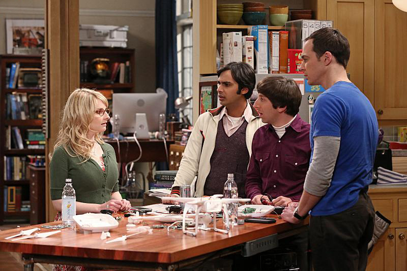 The Big Bang Theory : Fotoğraf Melissa Rauch, Jim Parsons, Simon Helberg, Kunal Nayyar