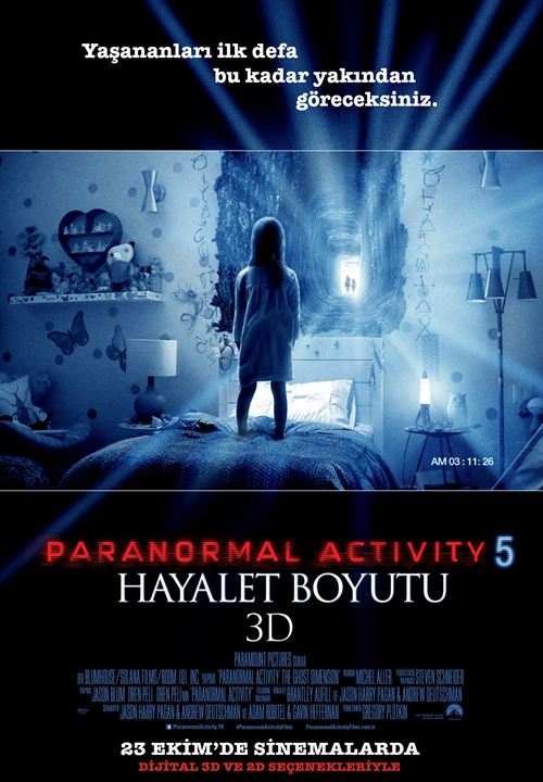 Paranormal Activity 5: Hayalet Boyutu : Afiş