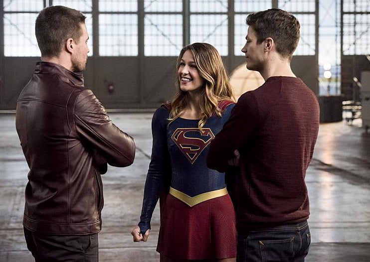 Fotoğraf Stephen Amell, Grant Gustin, Melissa Benoist