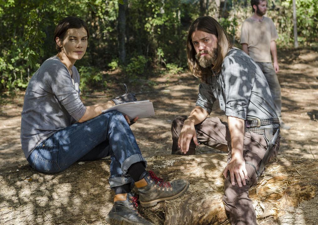 The Walking Dead : Afiş Lauren Cohan, Tom Payne (II)