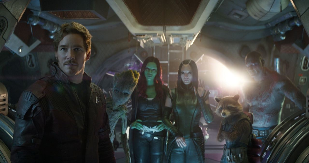 Avengers: Sonsuzluk Savaşı : Fotoğraf Dave Bautista, Pom Klementieff, Zoe Saldana, Chris Pratt