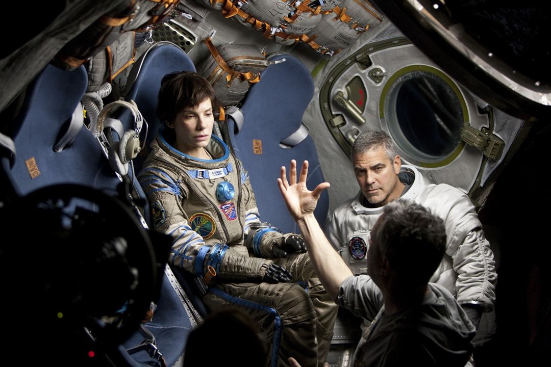 Yerçekimi : Fotoğraf George Clooney, Sandra Bullock