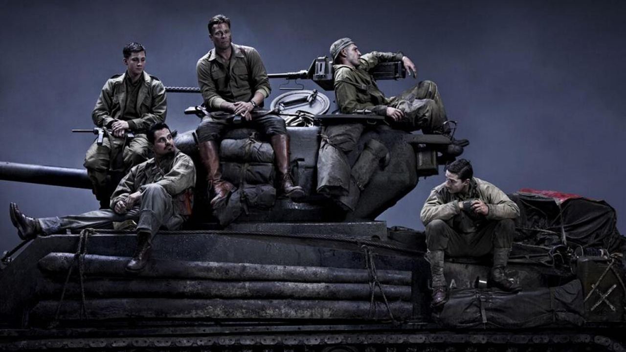 Fury : Fotoğraf Shia LaBeouf, Jon Bernthal, Brad Pitt, Michael Peña, Logan Lerman