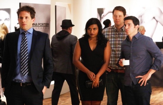 Fotoğraf Chris Messina, Glenn Howerton, Mindy Kaling, Ike Barinholtz